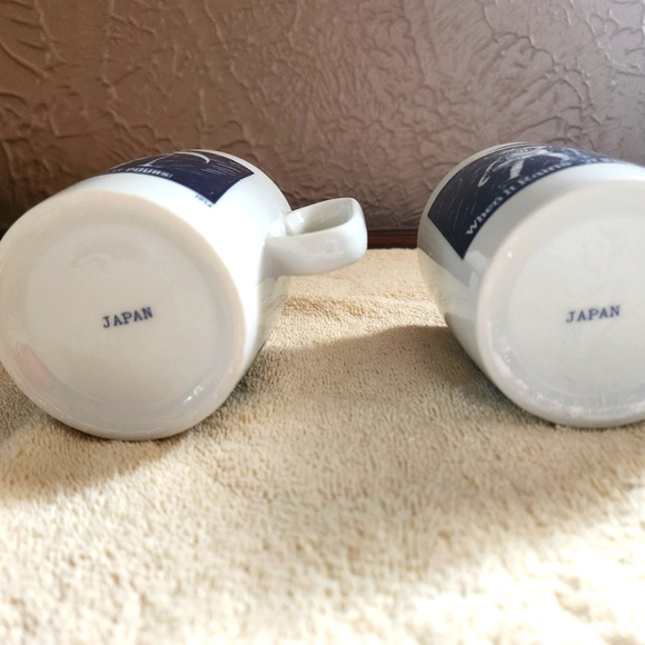 MORTON SALT COFFEE CUPS - 4- STAMPED JAPAN ON BOTTOM - Picture 4 of 5